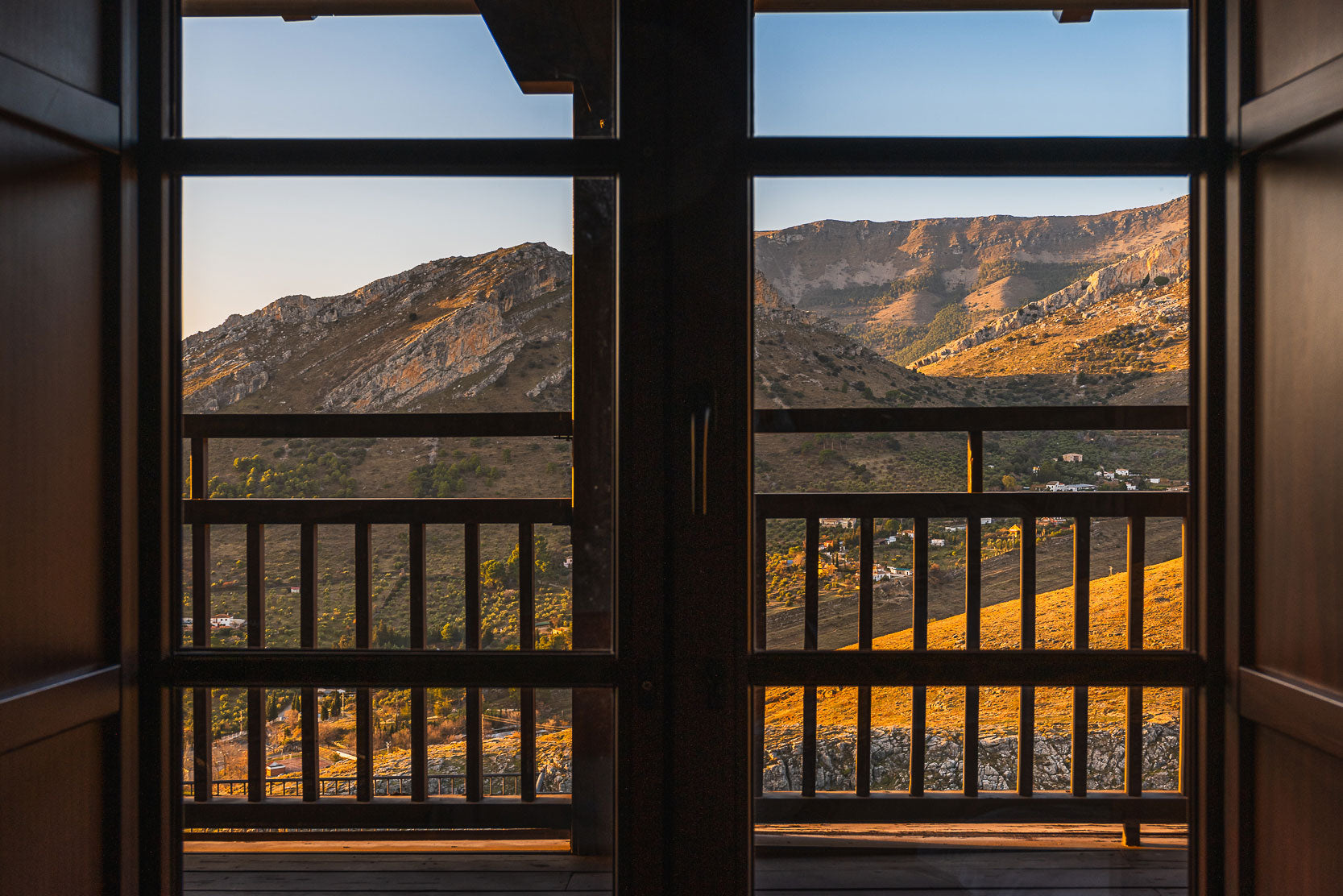 Morning View French Doors to Jaen Mountains - Rodrigo Ojeda Photography