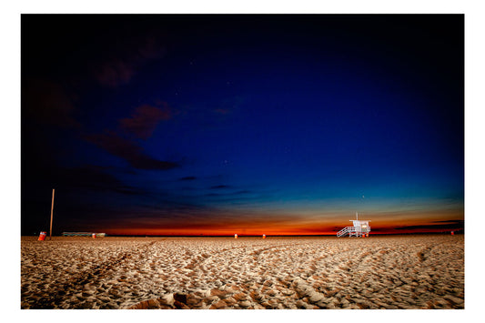 Starry Dusk at Santa Monica Beach - Rodrigo Ojeda Photography