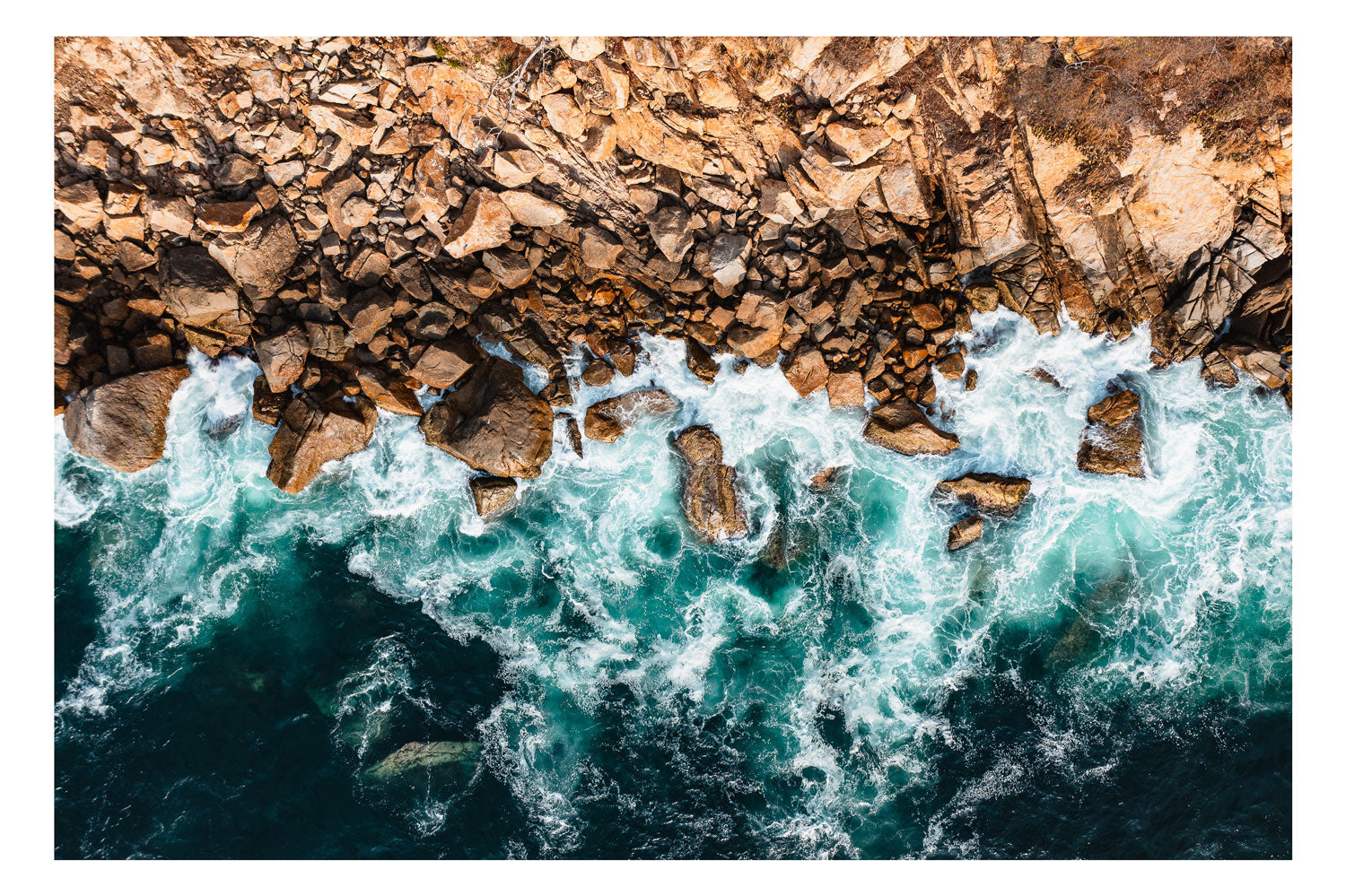 Guerrero's Dusk: Aerial Dance of Waves and Cliffs - Rodrigo Ojeda Photography