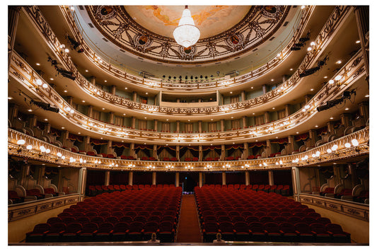 Wide-Angle View of the Macedonio Alcala Theater, Oaxaca - Rodrigo Ojeda Photography