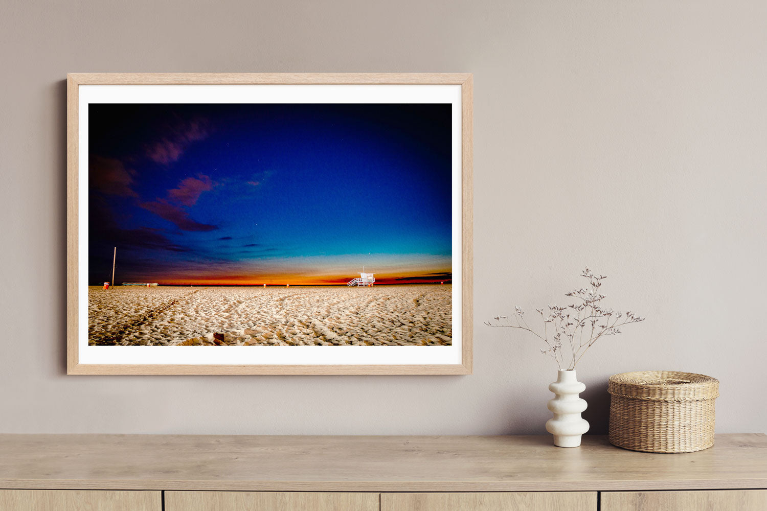 Starry Dusk at Santa Monica Beach - Rodrigo Ojeda Photography