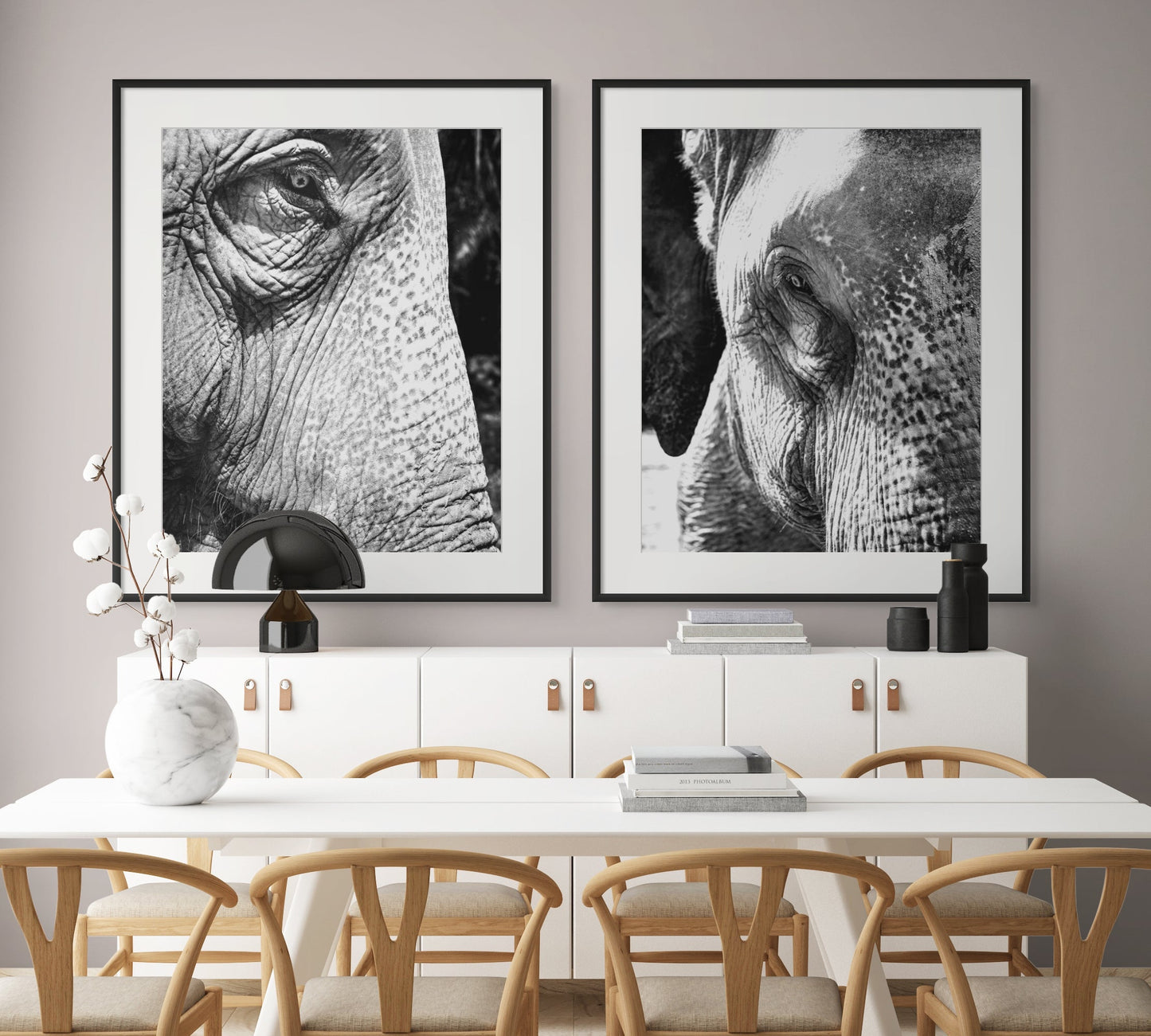 Asian Elephant's Gaze in Monochrome - Rodrigo Ojeda Photography